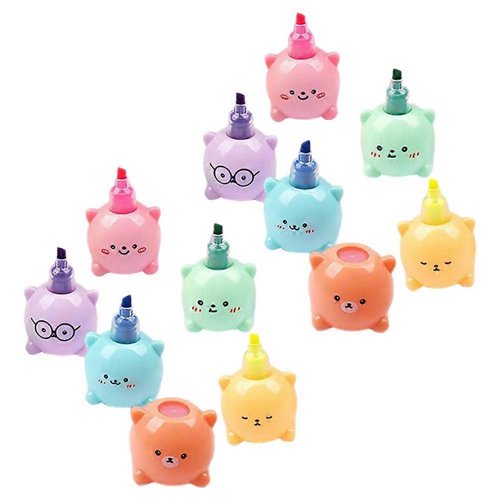 School Shaped Highlighter Pen for Marking 8Sets