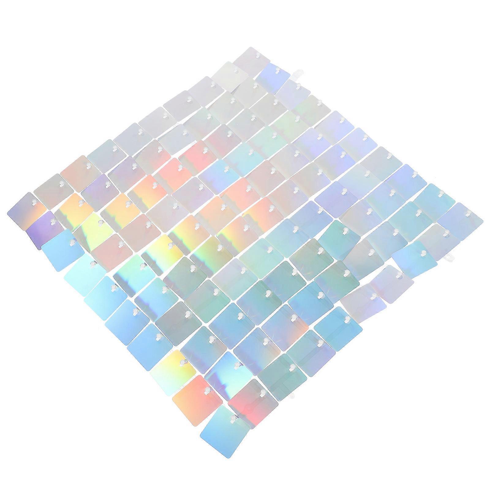Silver Sequin Wall Panels compatible with Decorative Backdrop Use