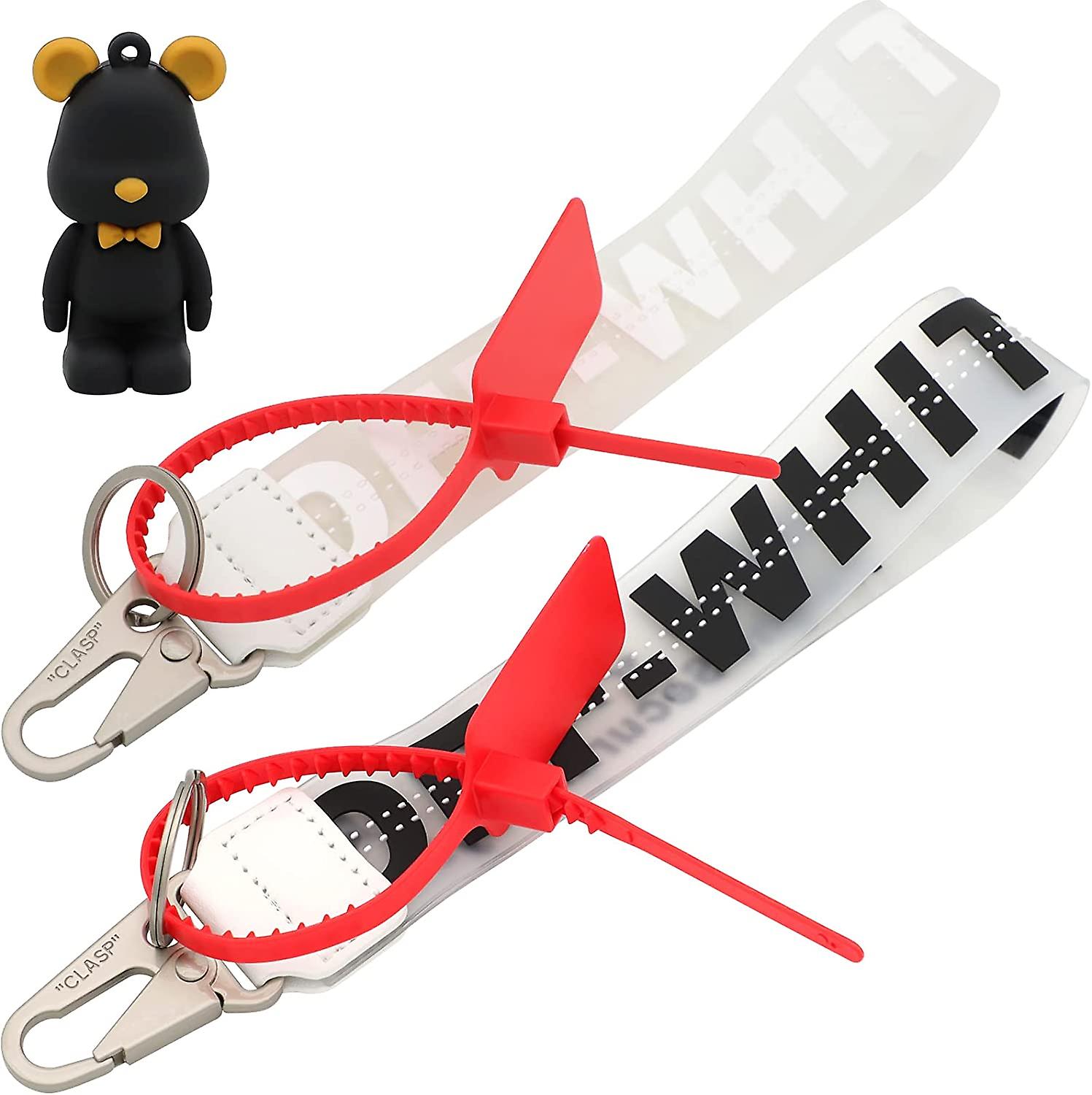 LKTFATD 2 Packs Wrist Lanyard For Keys, Keychain Wristlet, Nylon Straps With Key Ring, Lanyards For Keys, Short Lanyard, Car Key Lanyard, Keychain Lanyard For Women Men