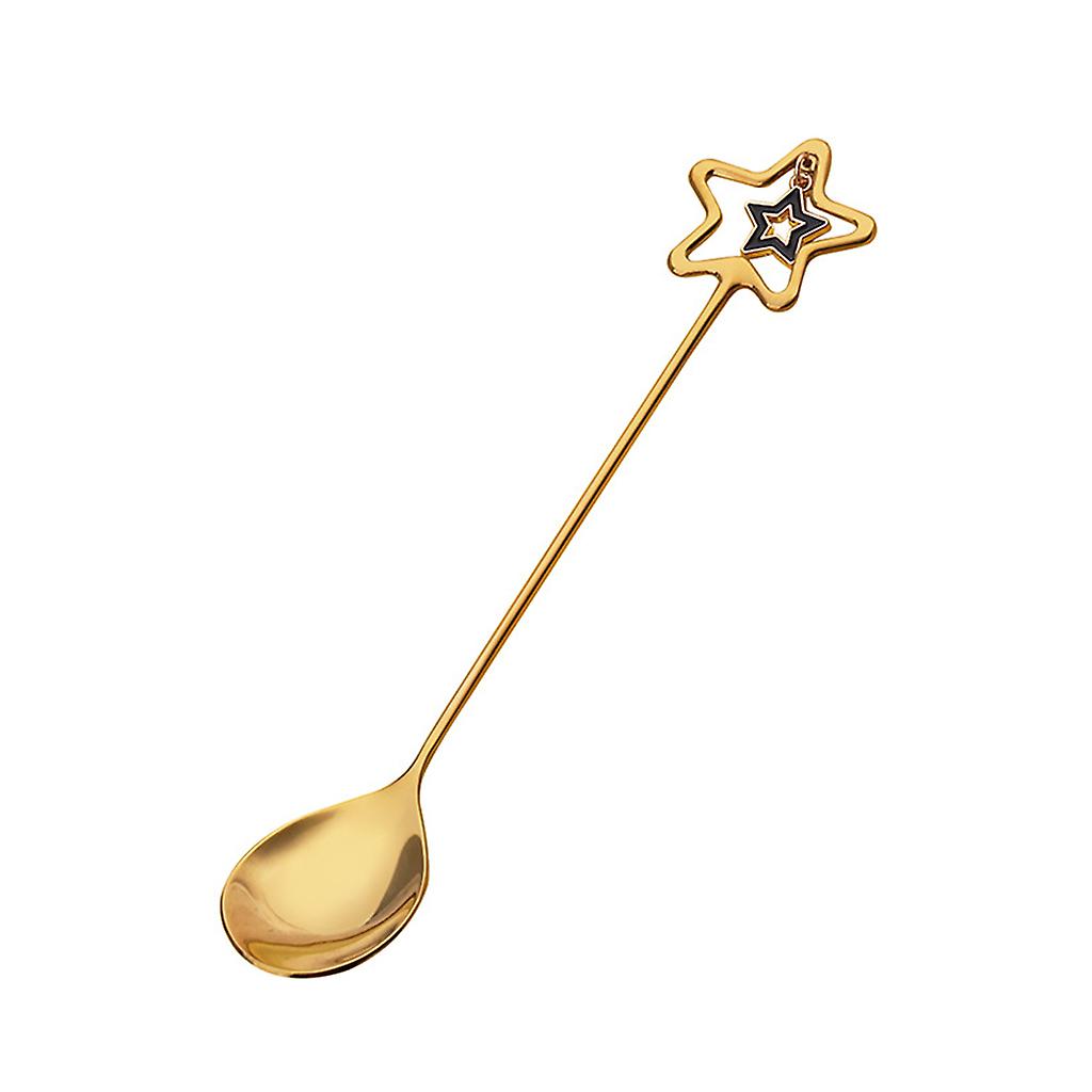 Star Heart Shape Stainless Steel Spoon Fork for Creative Tableware Dessert Spoon