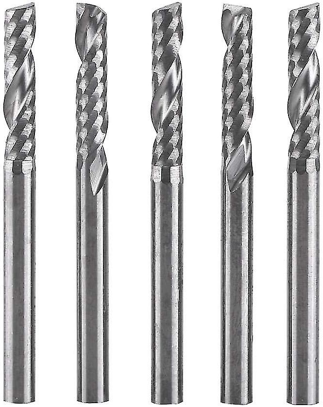 5pcs Βολφράμιο Καρβίδιο Τέλος Μύλος 3.175mm (1/8inch) Στέλεχος Ενιαίο Φλάουτο Κόφτης Cnc Περιστροφικά Burrs Που Bit