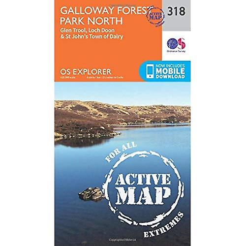 OS Explorer Map Active (318) Galloway Forest Park North (OS Explorer Active Map)
