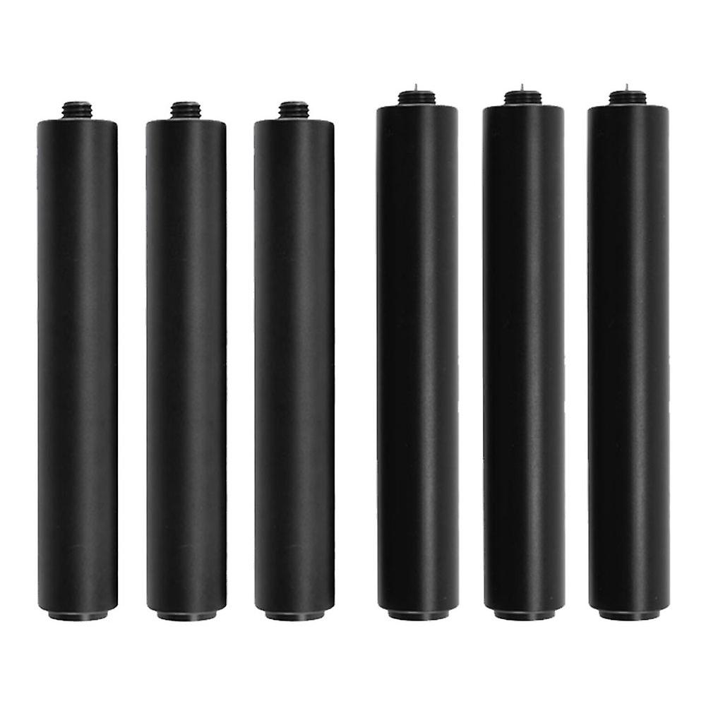 6pcs Billiard Cue Aluminum Pool Cue Extension For Billiards