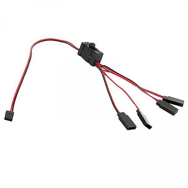 2x4-way LED Light On/off Controller Switch Y Cable for 1/10 TRX-4 RC Crawler