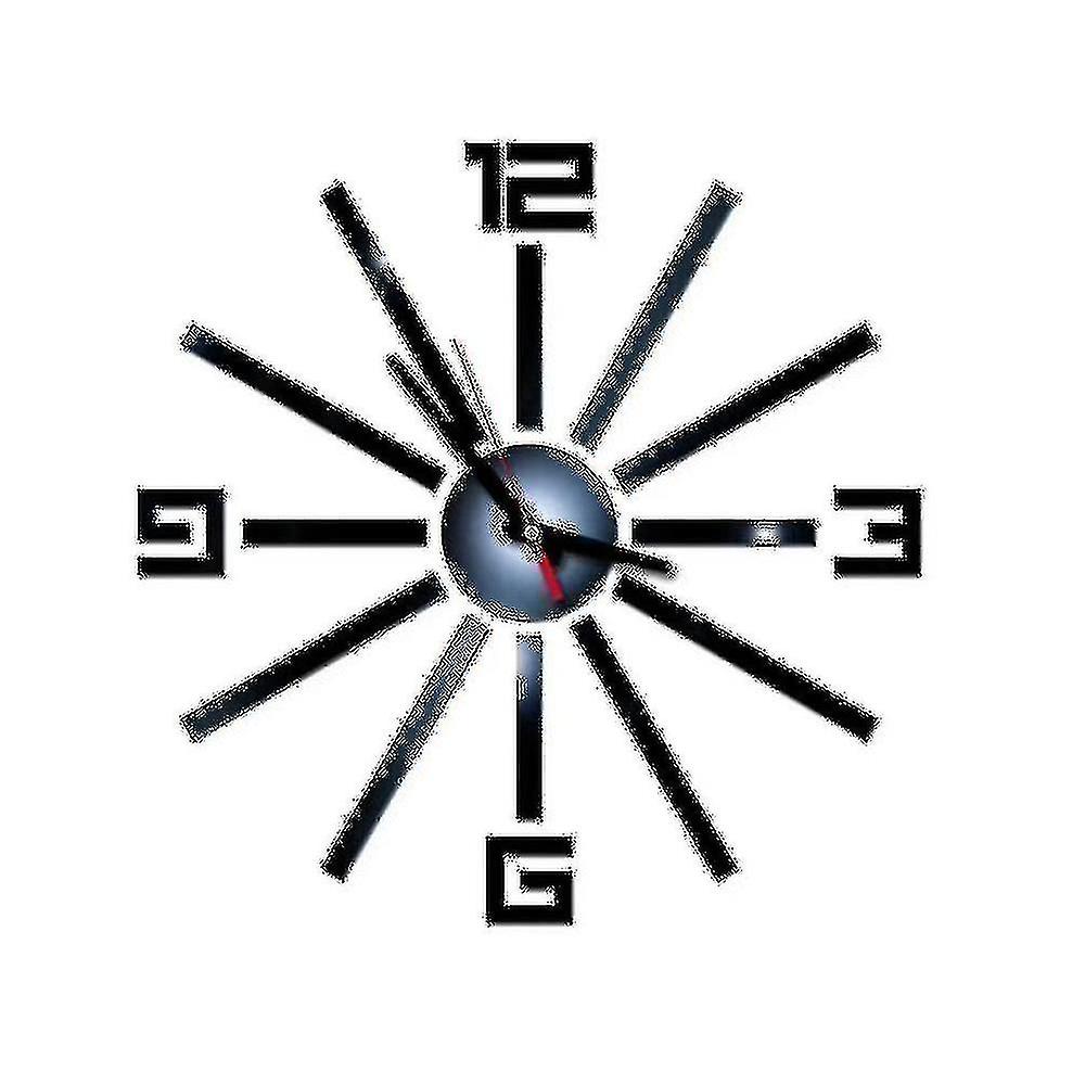 Modern Art Clock Accurate Creative Sticker Wall Clock