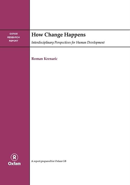 How Change Happens by Roman Krznaric Paperback Book