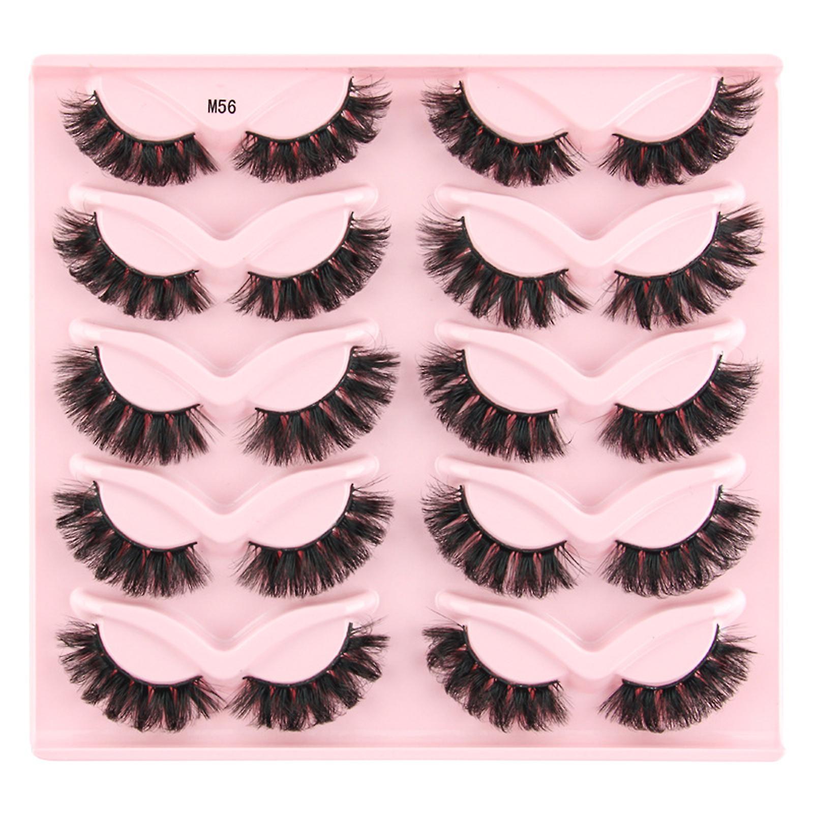 Arched Dense Artificial Eyelashes Reusable Easy To Fit Eye Shape Eyelashes
