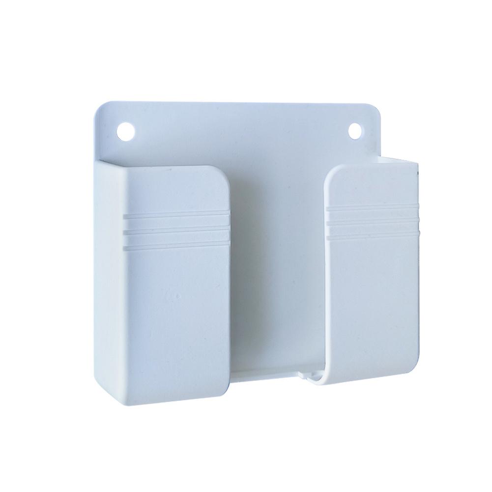 Organize Your Mobile Phone & Remote Control With This Punch-free Wall Mount Stand & Storage Box