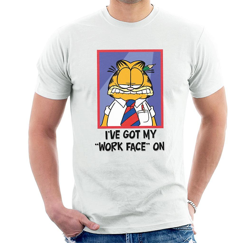 Garfield Got My Work Face On Men's T-Shirt
