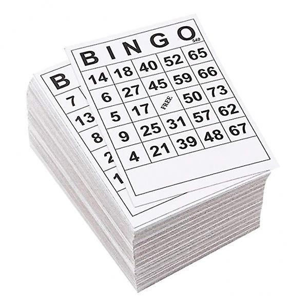 3xBINGO Game Paper Cards 1 on Single 60 Sheets without repeat Single Design