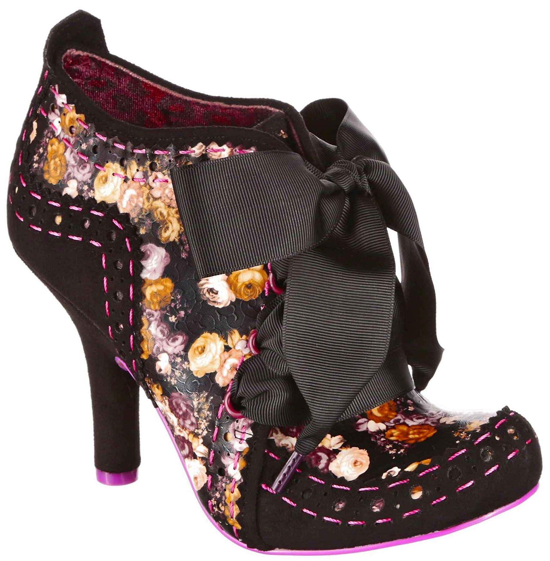 Irregular Choice Abigail's Third Party Black Purple Womens Ankle Boots
