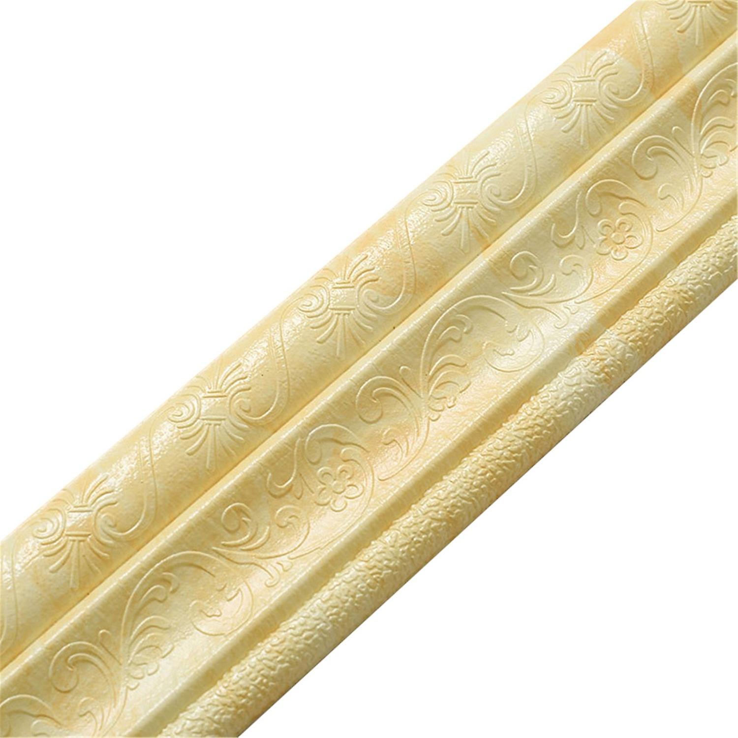 2.3m DIY Removable Self Adhesive Skirting Line Stickers TV Background Decals