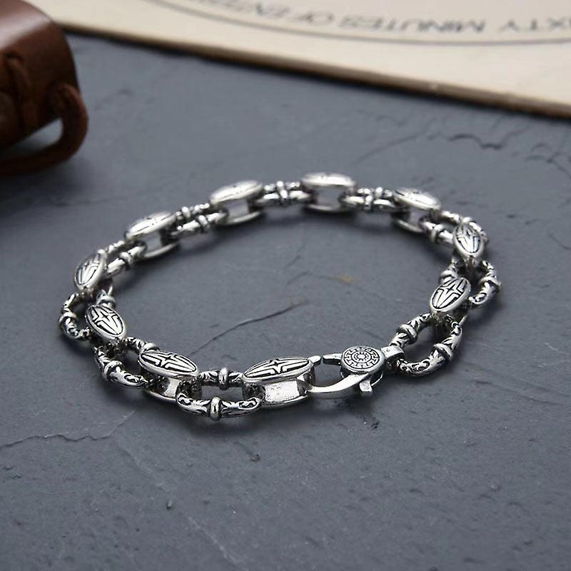 Rattan Pattern Bracelet S925 Sterling Silver