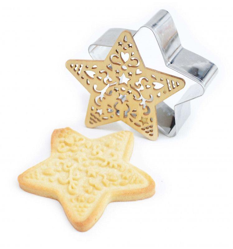 Star Relief Cookie Kit + 2 Brown and Fuchsia Chocolate Pens