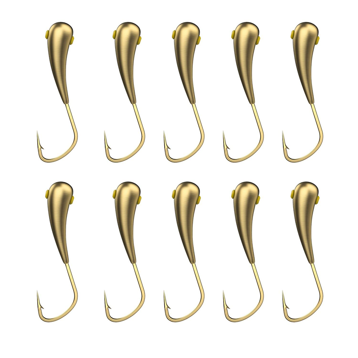 10Pcs Fishing Hooks High Strength Rust-proof Corrosion Resistant Compact Strong Penetrating Reusable