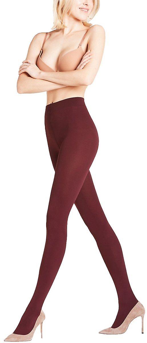 Falke Pure Matte 100 Den Tights - Barolo Burgundy