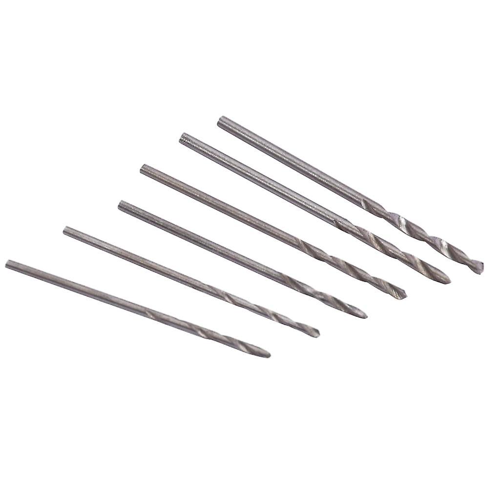 6Pcs Mini High Speed Steel Twist HSS Drill Bit Set 1.4-1.9mm for Rotary Tool