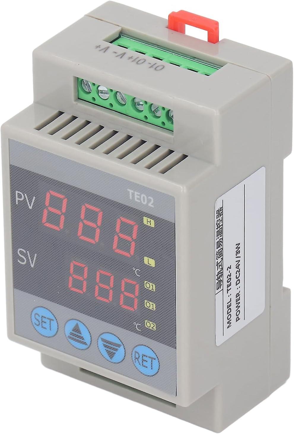24V DC Electronic Temperature Controller, -50~120℃ Programmable Heating Cooling Thermostat Control S
