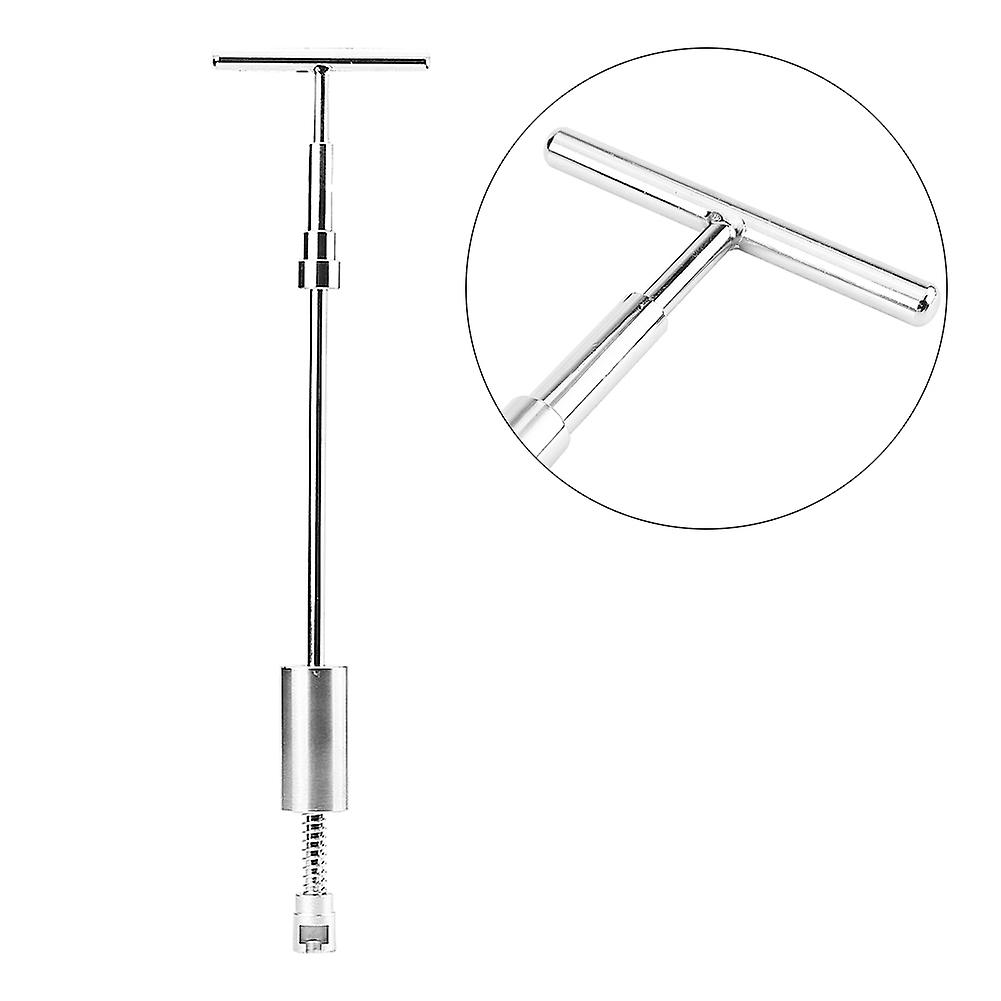 Dent removal tool for car with slide hammer and T-bar puller