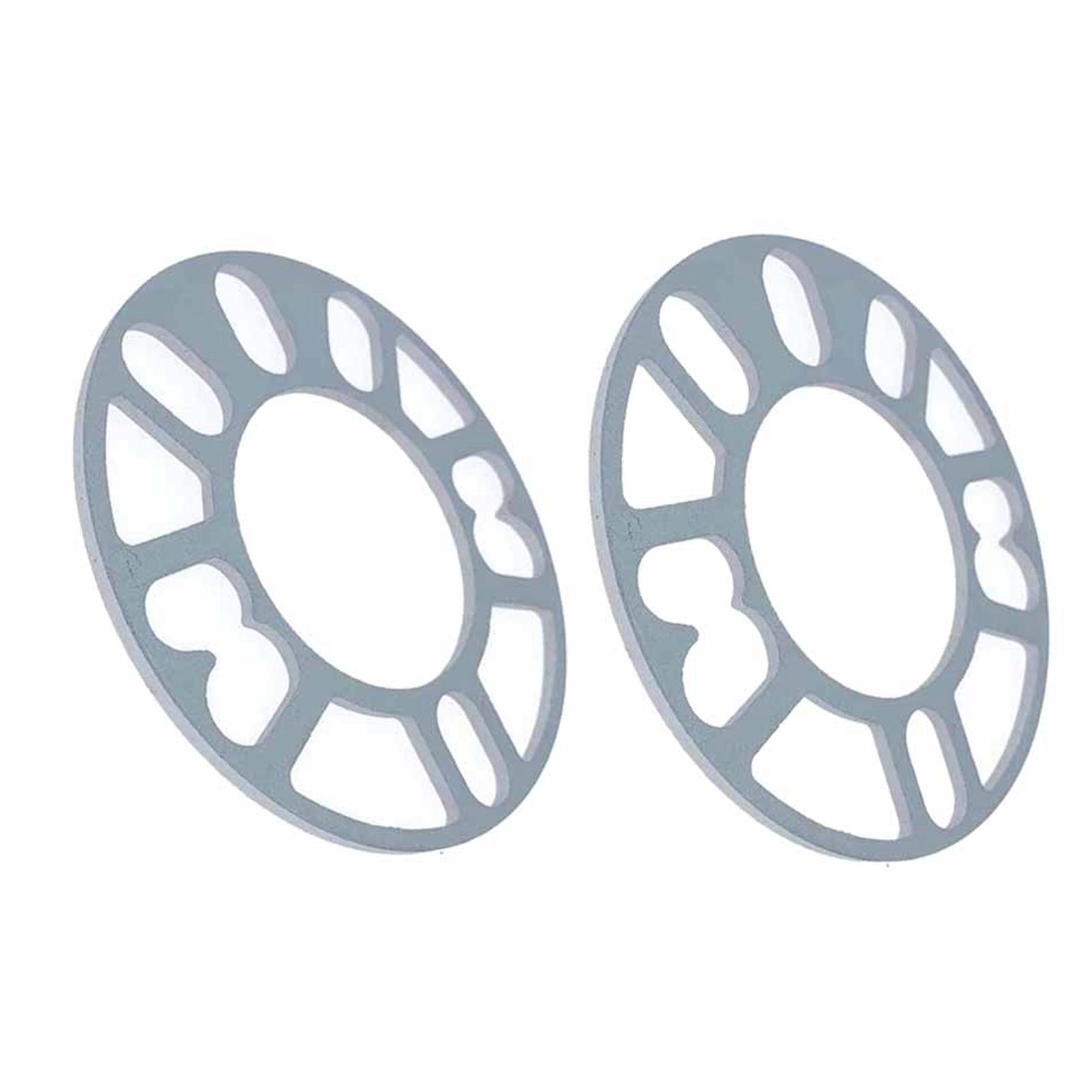 2pcs 8mm Thickness Wheel Hub Spacers Center Joint Aluminum Alloy Universal for Cars