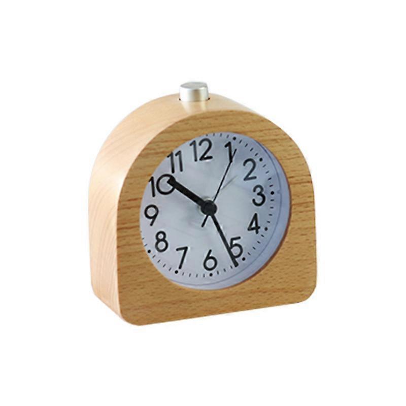 Alarm clock battery powered with light silent alarm clock clock sound alarm mute retro snooze real desk clock