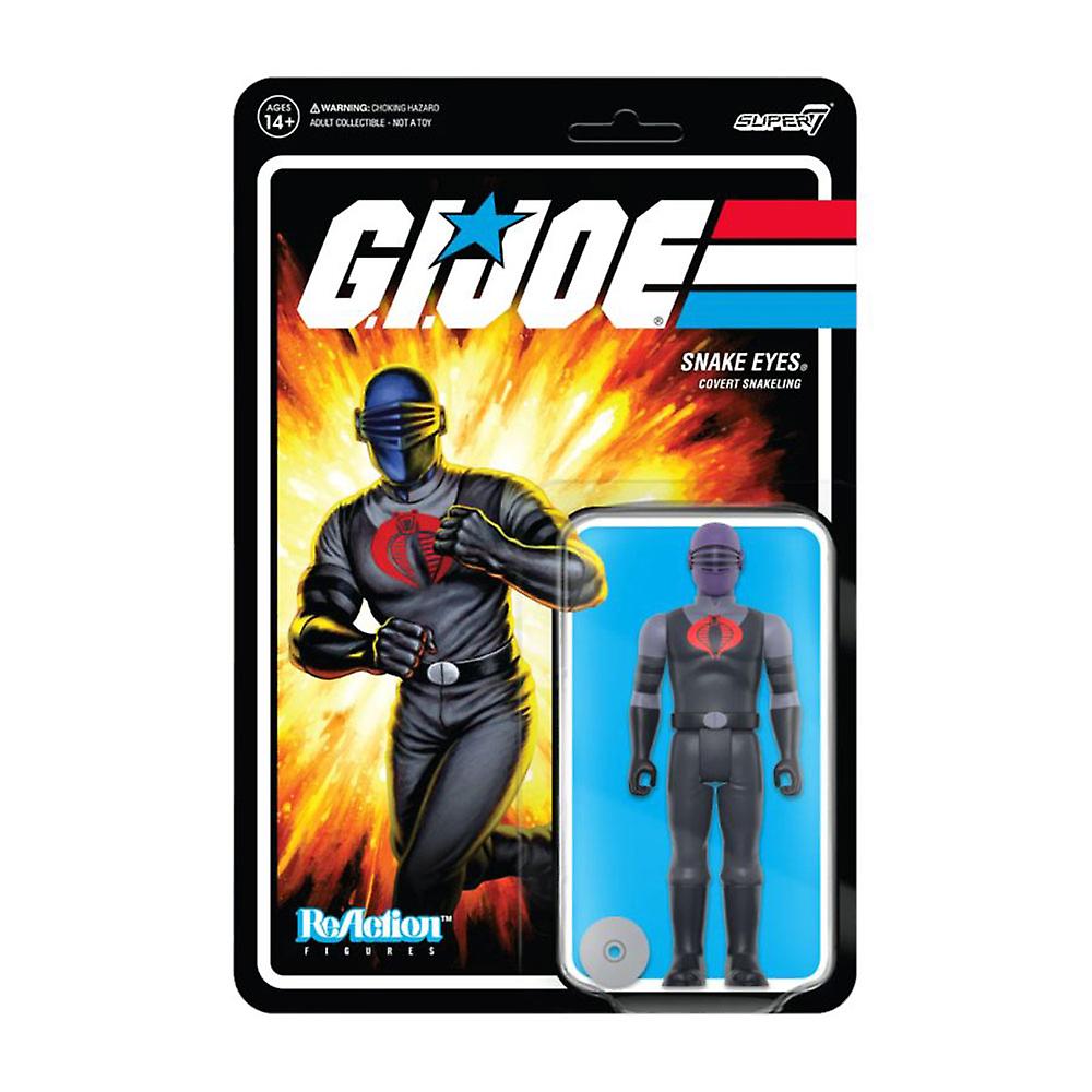 G.I Joe Snake Eyes Pyramid of Darkness Highly Collectable ReAction 3.75" Figure