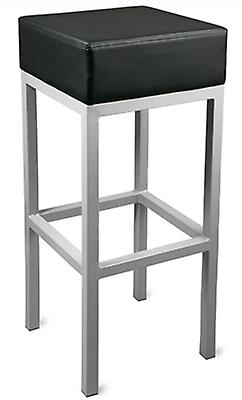 Cuboni Square Bar Stool Black Fixed Height