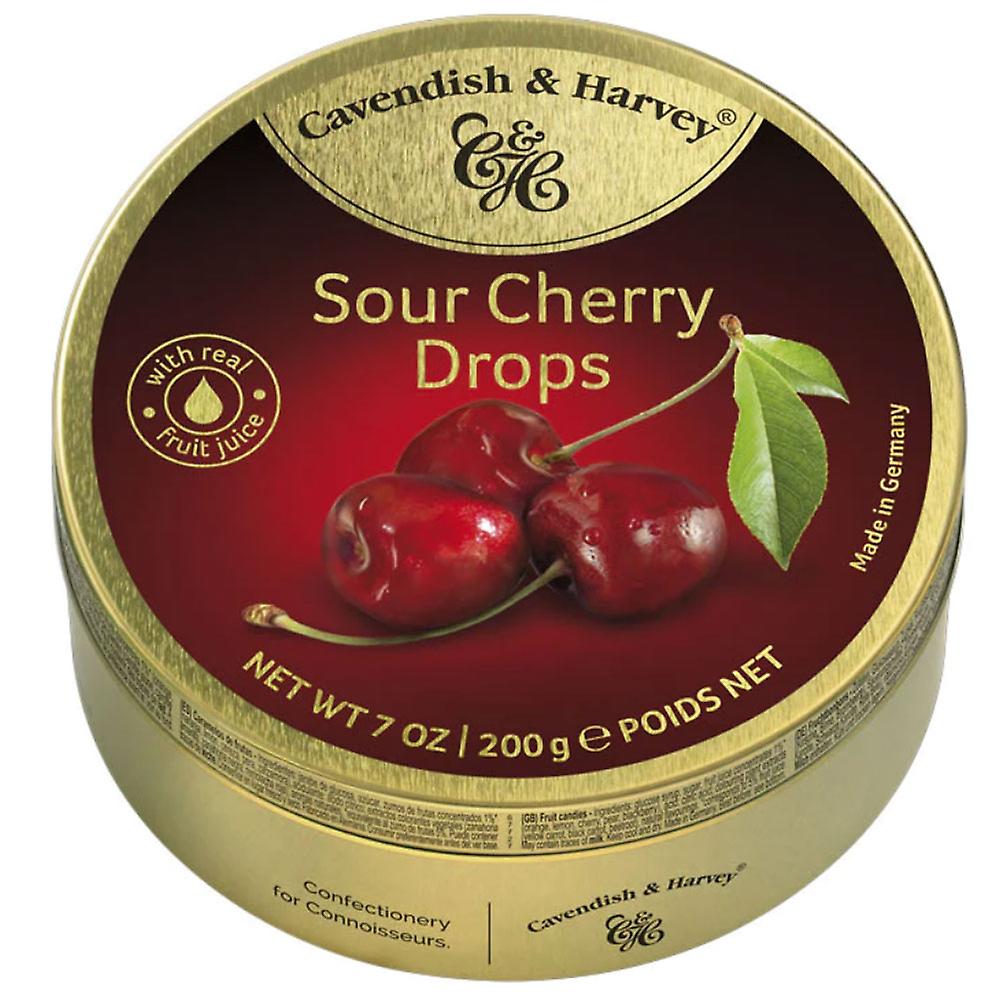 Cavendish and Harvey Sour Cherry Highest Quality Freshness 10 Pieces /Tin