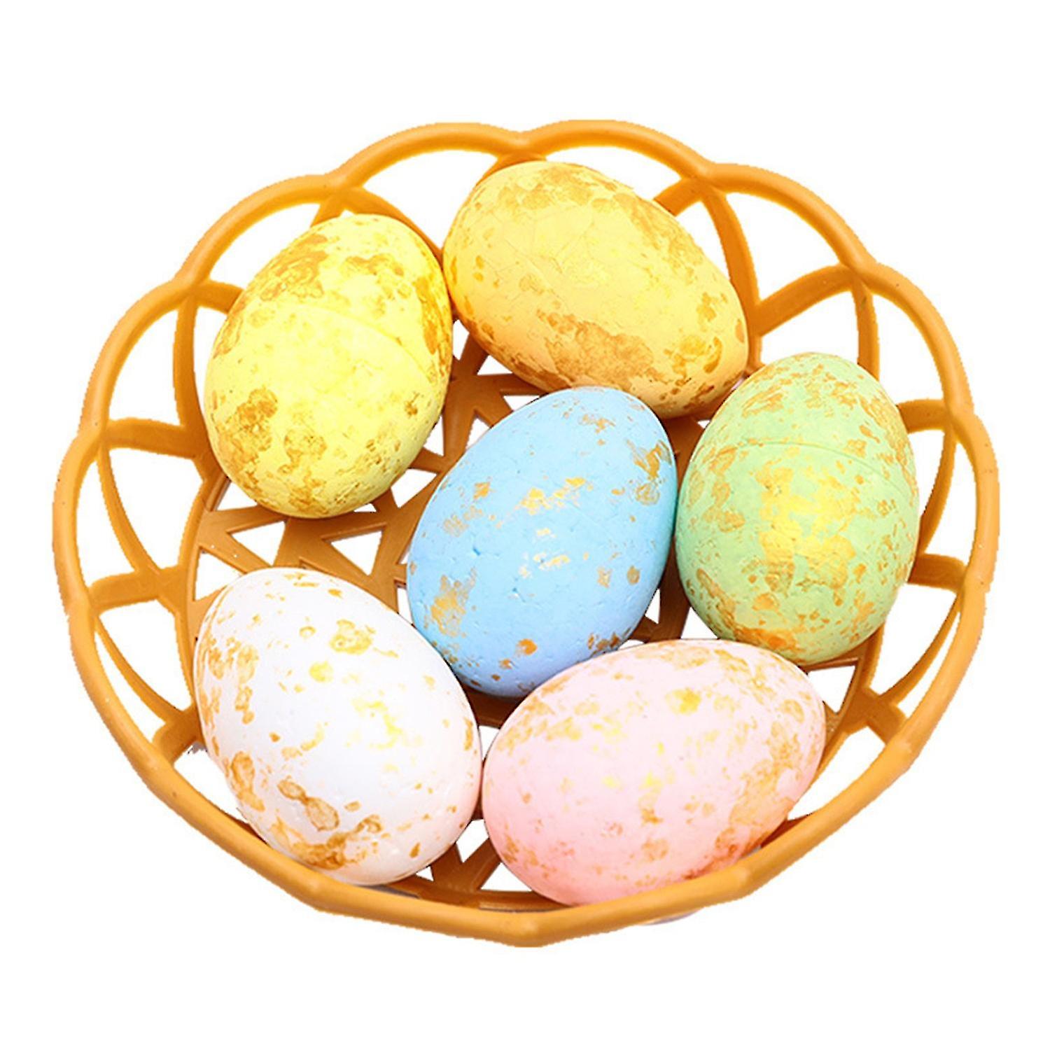 1 Set Vivid Festive Touch Artificial Easter Egg Polystyrene Styrofoam Beautiful Simulation Easter