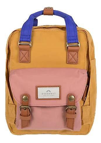 Doughnut Macaroon Mini Backpack - Yellow/Rose Pink