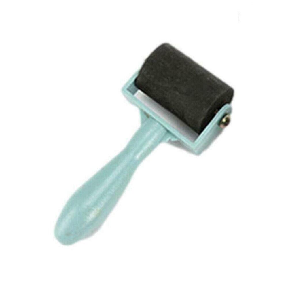 Rubber Roller Brayer Rollers Wooden Handle for Printing Ink Stamp Tools Craft