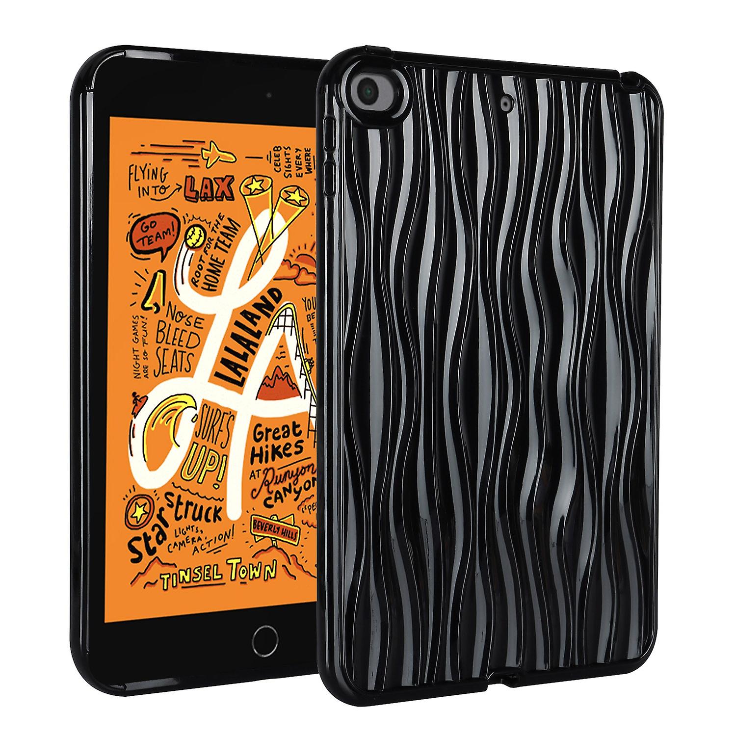 For iPad mini 5 / 4 / 3 / 2 / 1 Jelly Color Water Ripple TPU Tablet Case