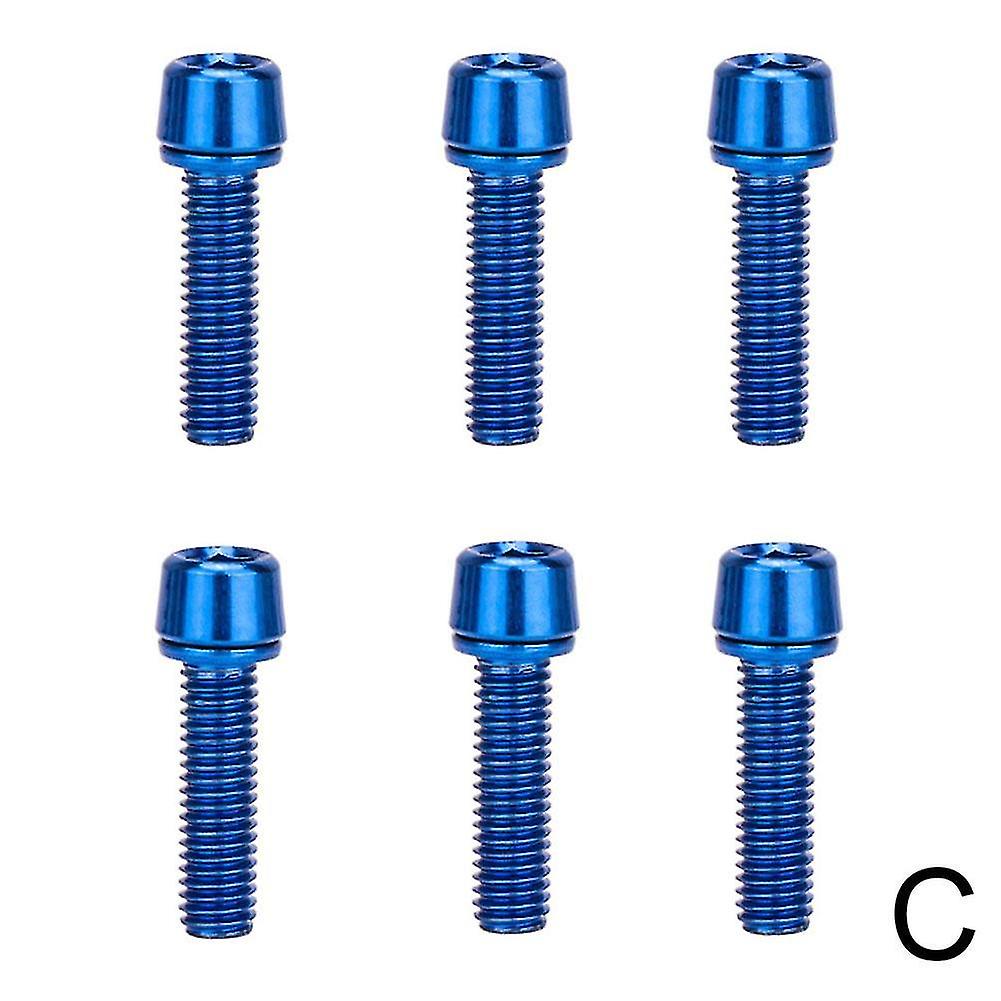 MTB Yol Bisikleti Gidon Kök Yükseltici Vidalar için 6 adet M5 * 18mm Paslanmaz Çelik Cıvata
