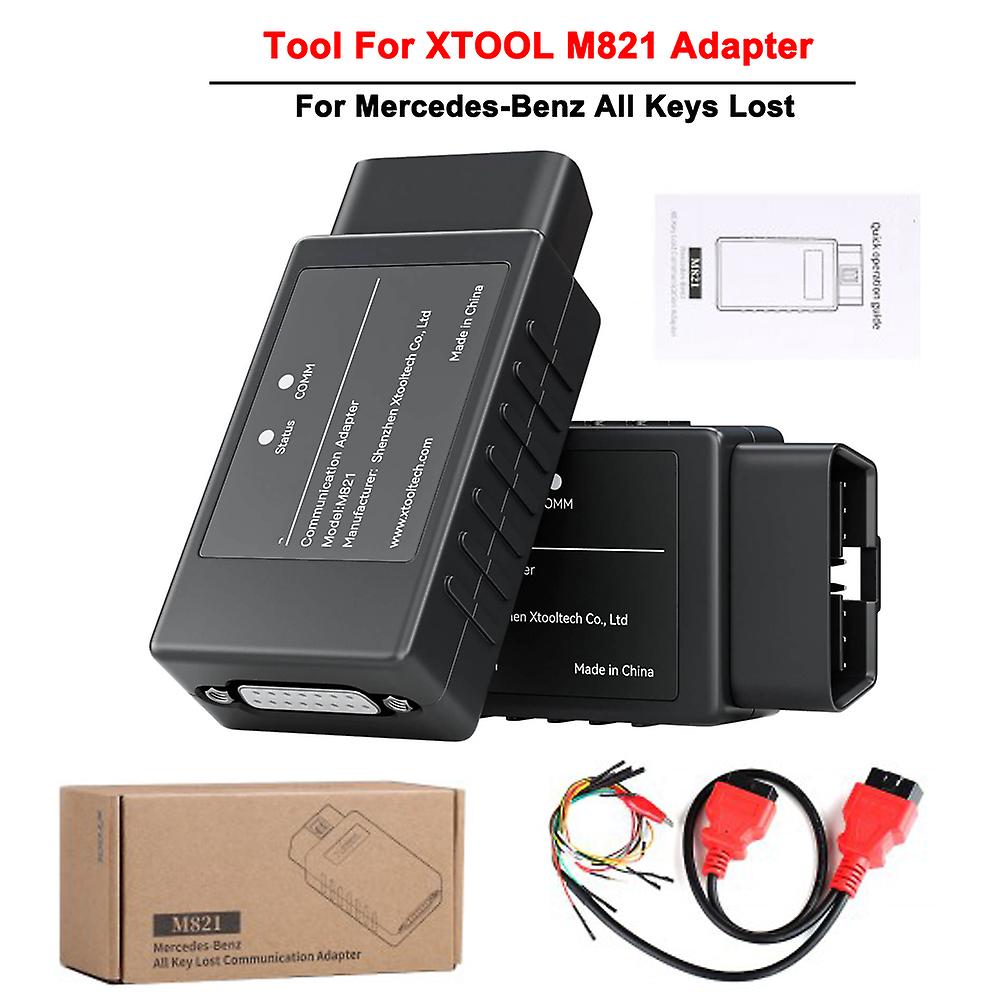 Car Diagnostics Tool For Xtool M821 Adapter Work With Kc501/x100 Pad3/x100 Max Key Programmer For Mercedes-benz All Keys Lost