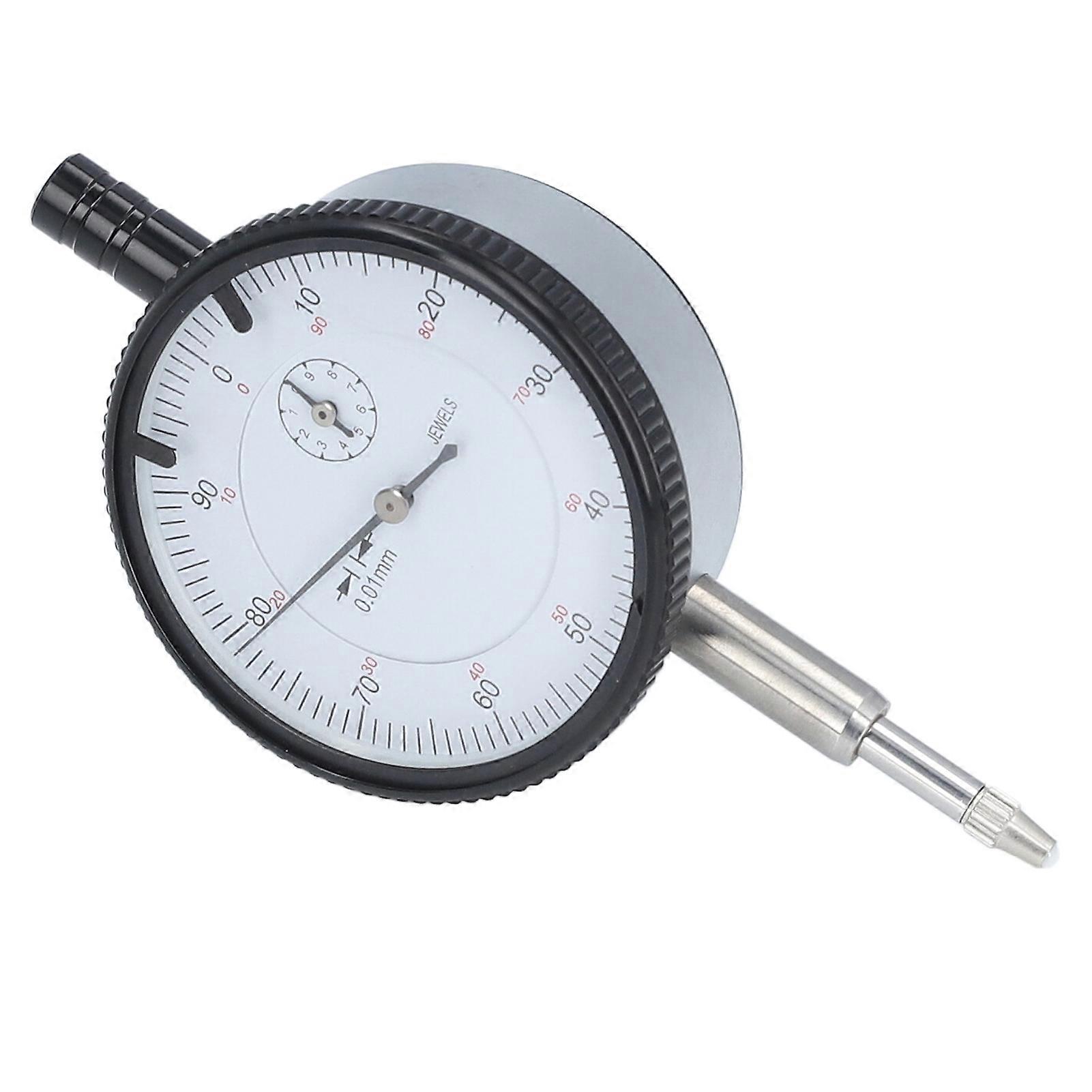 Dial Test Indicator Shockproof Ceramic Probe Dial Gauge High Accuracy Calibrating Measuring Tool 010mm 0.01mm