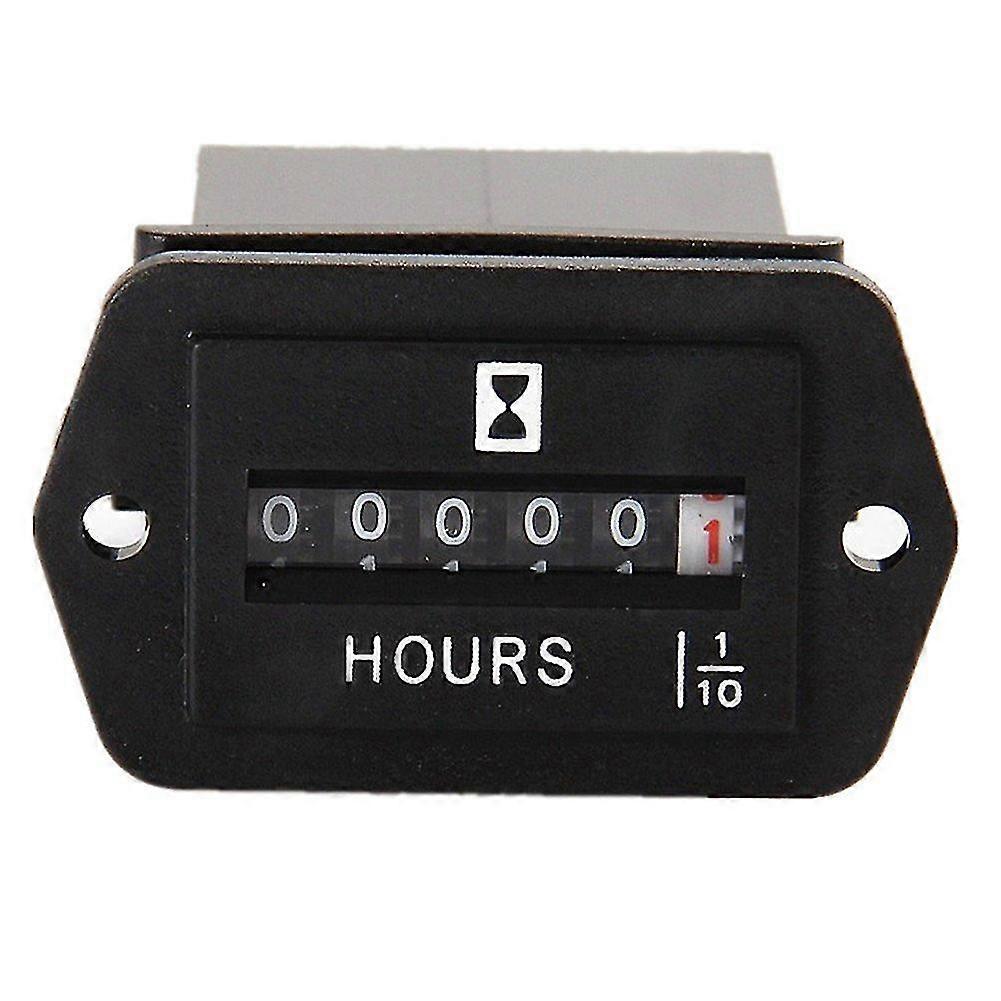 DC 6-80V Mechanical Hour Meter - Hourmeter for Engine Generator Boat Automobiles Motorcross Motor T