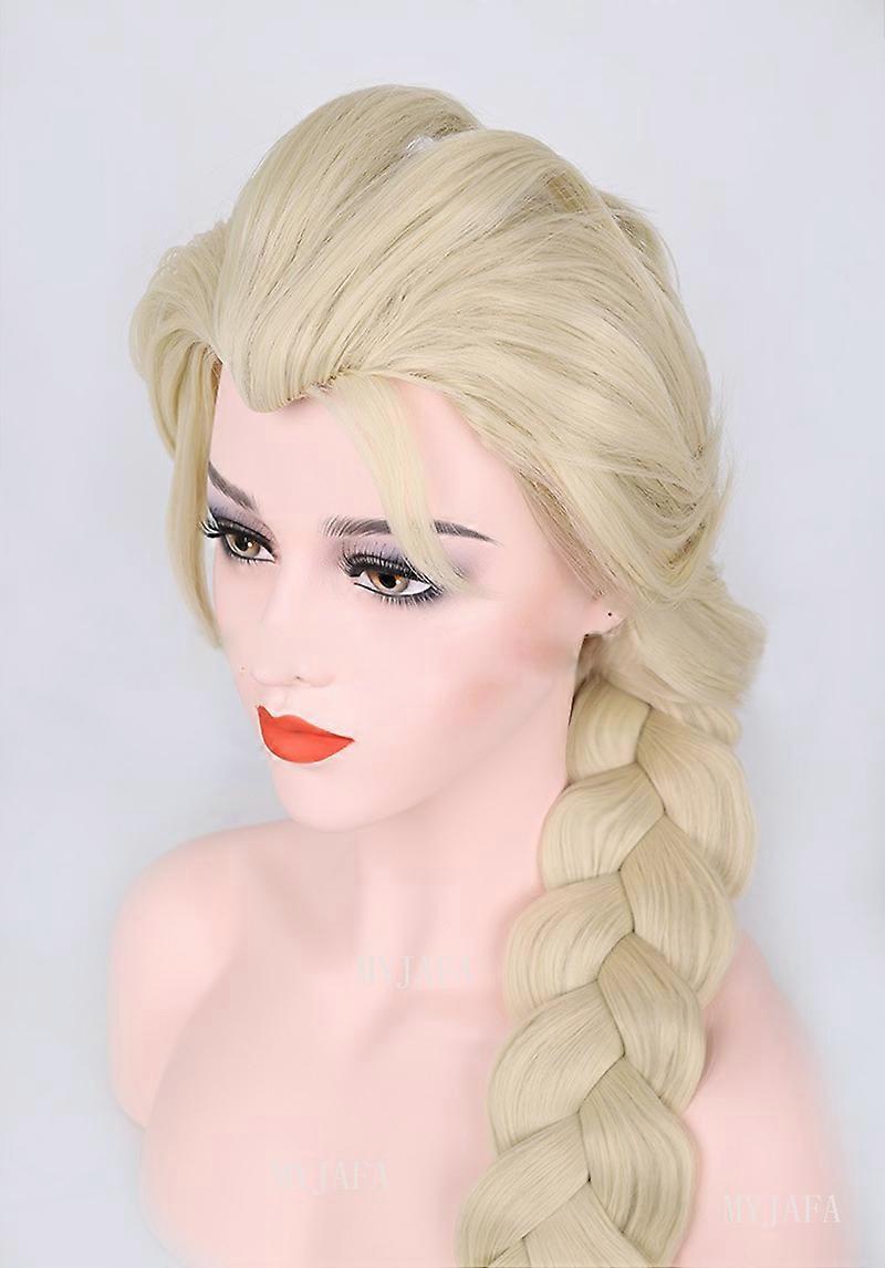 Elsa Parrucca Cosplay Regina Principessa Treccia lunga Capelli