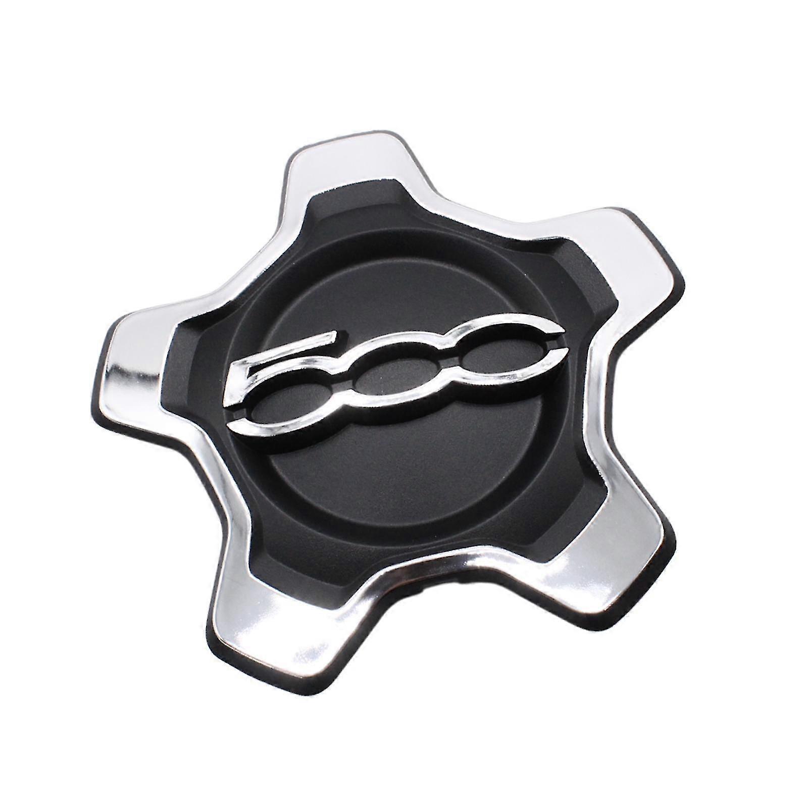 735626312 אביזר מכלול מכסה גלגלים מרכזי מסגסוגת שחורה עבור פיאט 500x