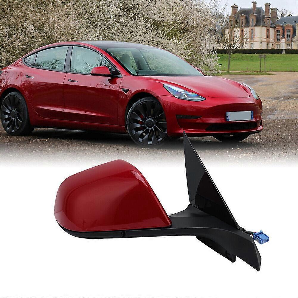Espejo retrovisor lateral eléctrico RHS para Tesla Model 3 M3 2021-2023 con memoria calefactada