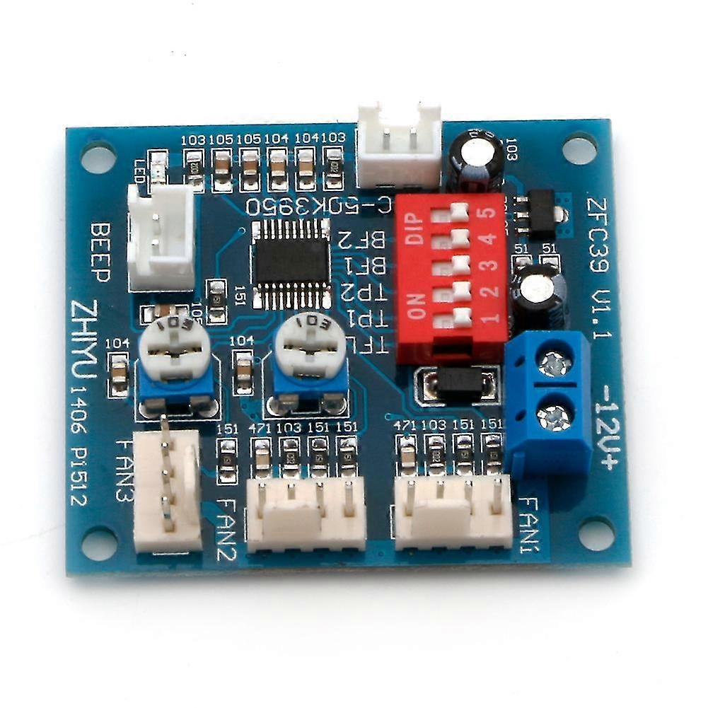 KINCJON Pwm 12V CPU PC Lüfter Temperaturregelung Drehzahlregler Modul Hochtemperaturalarm