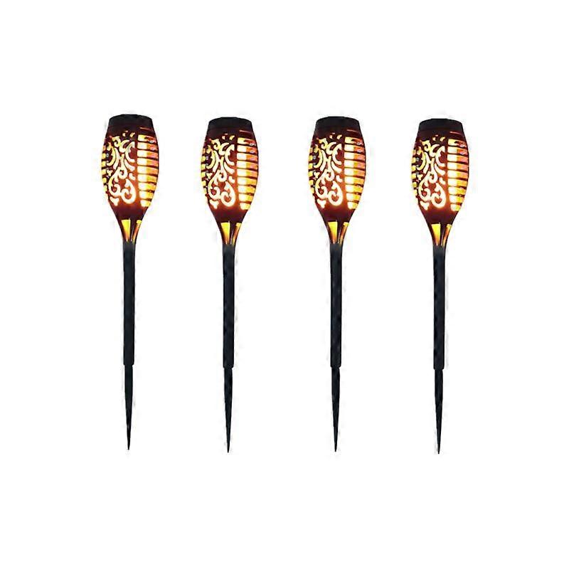 12 LED Solar Light Flickering Light Outdoor Garden Decor - 4 Pack