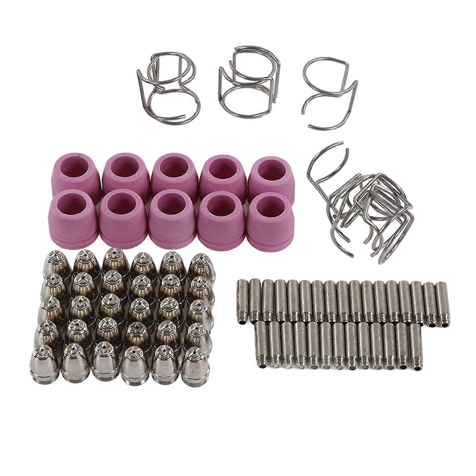 80Pcs Plasma Cutting Torch Consumables Kit Tips Equipment for 40 50 60A SG 55 AG 60 WSD 60 YEMAA