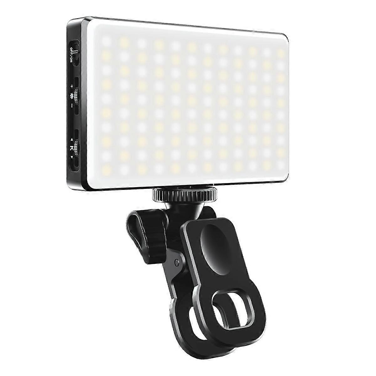 Phone Selfie Light 3000Mah 120 LED Rechargeable Phone Light Clip,3 Modes Brightness Ring Light for