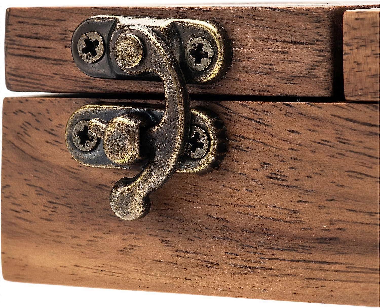 Rustic "Mr & Mrs" Engraved Wooden Wedding Ring Box - For Ceremony, Proposal, Or Jewelry Storage - View #11
