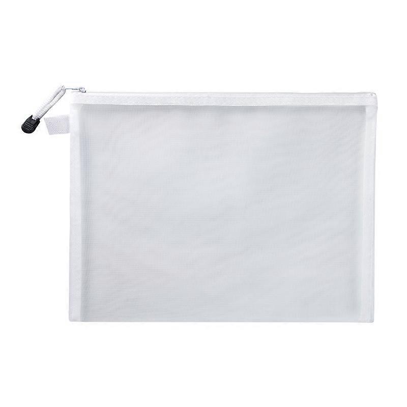 1Pcs A4/A5/A6 Mesh Zipper Pouch Clear Document Bag Book File Folders Stationery Pencil Case Storage Bags