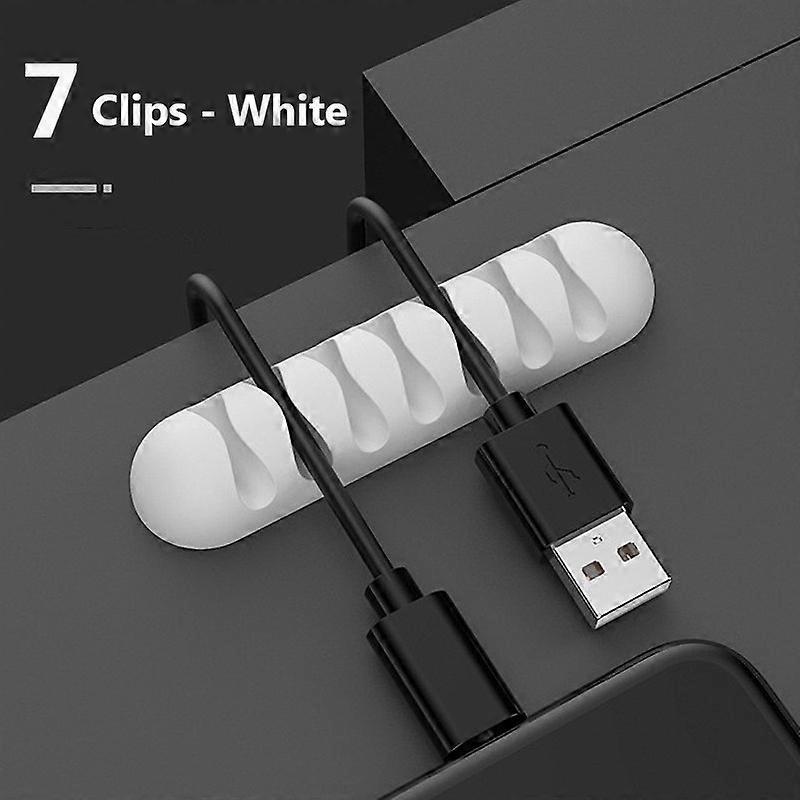 Smart USB Wire Organizer Cable Winder Silicone Flexible Cord Management Cable Holder Clips For Mouse Headphone Earphone Network