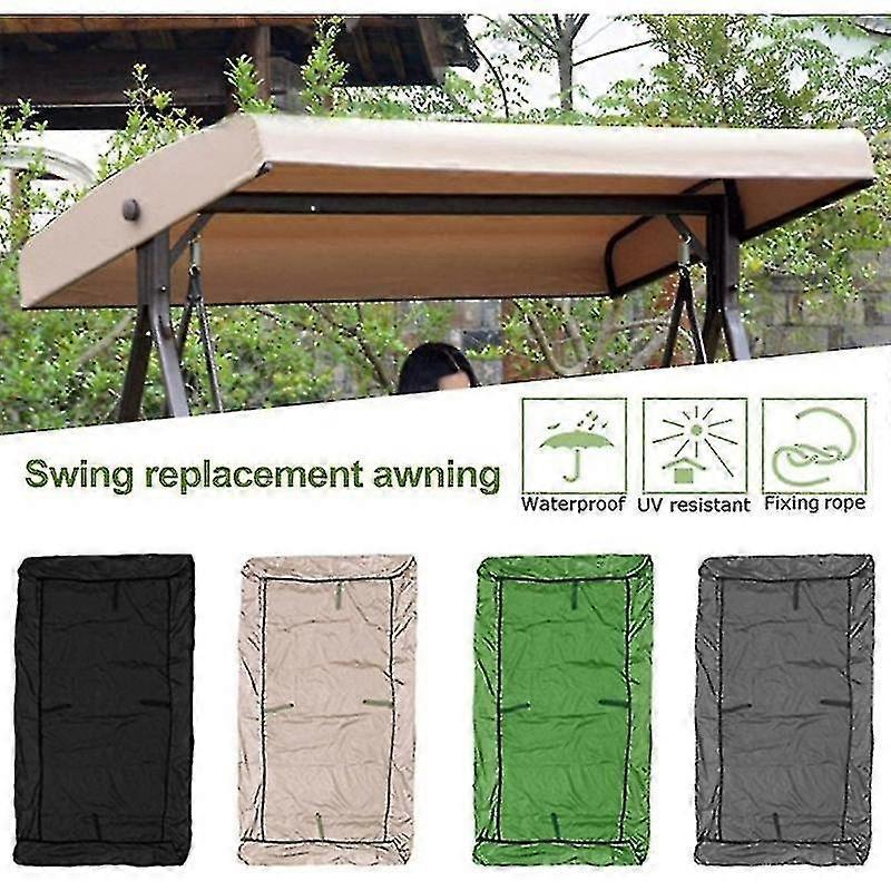 Replacement Roof Garden Swing Universal Swing Roof Porch Swing Bench Garden Lounger 2-3 Seater 191 X 120 Cm_y