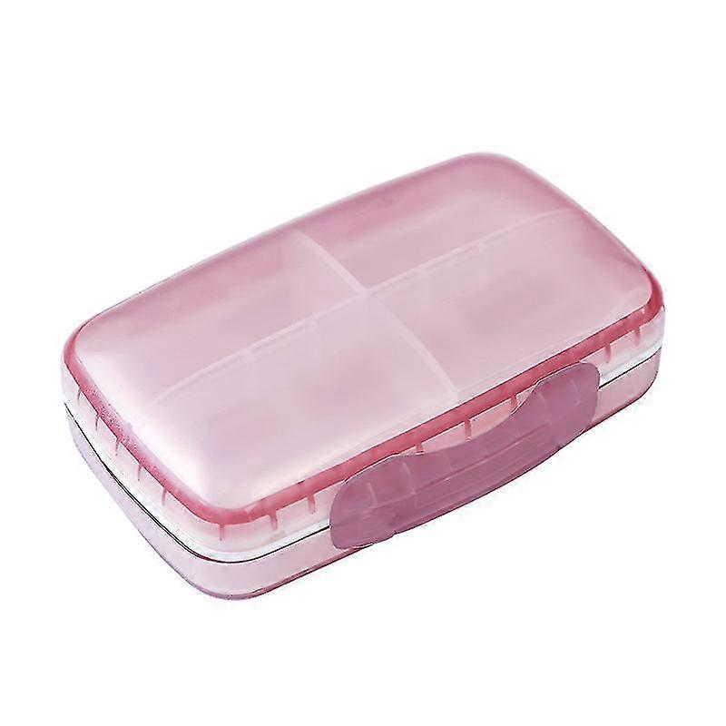 Small Plastic Pill Box, Large Capacity One Week Portable Pill Box