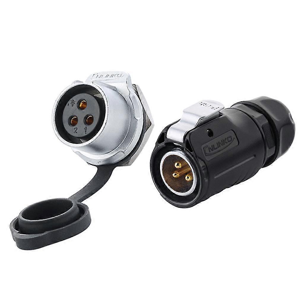 CNLINKO LP20 Reverse Mount 2-Pin Waterproof Circular Electrical