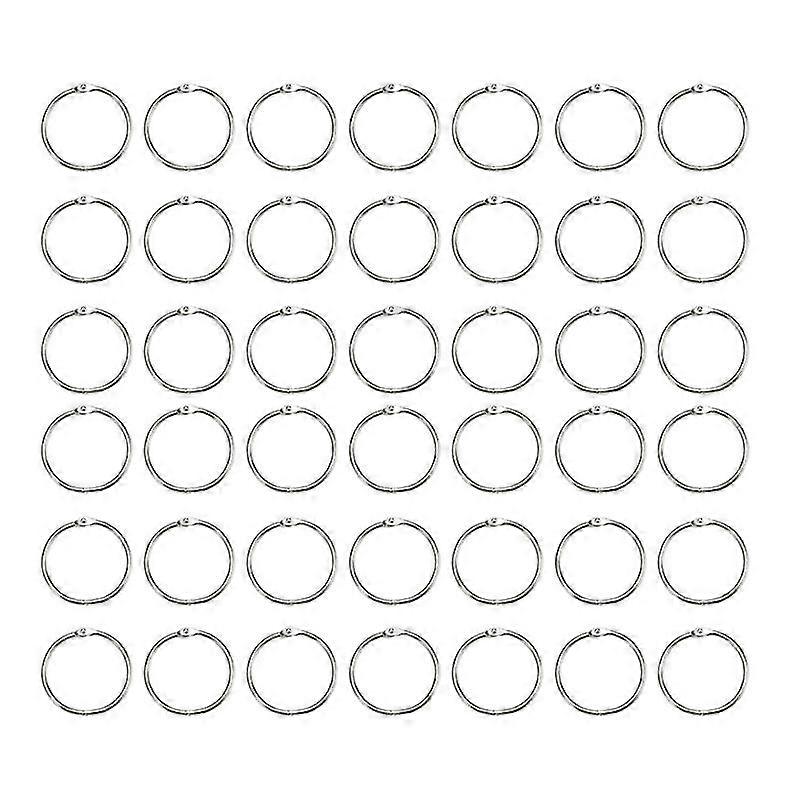 100pcs Loose-Leaf Connective Rings Diy Opening Connective Hoops Binding Rings (Inner Diameter 25mm Outer Diameter 30mm)
